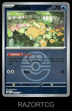 PSYDUCK (ENERGY SYMBOL PATTERN) 039/217 C ASCENDED HEROES POKEMON NM/M - Image 1
