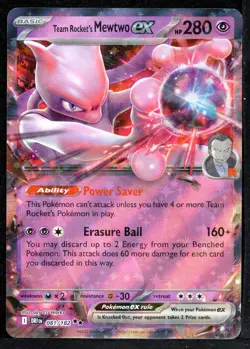 Team Rocket's Mewtwo ex 081/182 (NM) - Destined Rivals - Double Rare - Image 1
