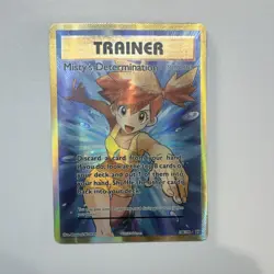 Pokemon Misty's Determination Ultra Rare Full Art Holo 108/108 Evolutions Gold - Image 1