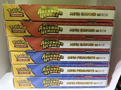Pokemon TCG Mega Evolution Ascended Heroes Ex Box Lot Of 6 New Factory Sealed - Image 1