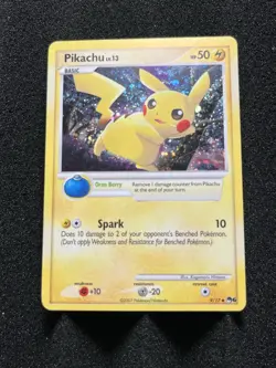 Pokemon Pikachu 009/017 Pop Series 6 Holo 50 HP Rare 2007 English - Image 2