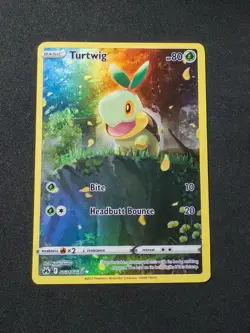 Pokemon TCG Turtwig GG31/GG70 Crown Zenith Galarian Gallery Full Art Holo - Image 1