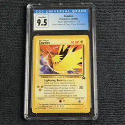 Pokemon Zapdos Black Star Promo #23 CGC 9.5 Gem Mint 2000 TCG Error Illustrator - Image 1