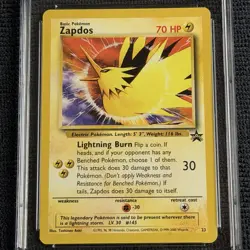 Pokemon Zapdos Black Star Promo #23 CGC 9.5 Gem Mint 2000 TCG Error Illustrator - Image 4