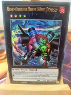 Unermudlicher Boxer Konig Dempsey LD10-DE036 Ultra Rare Deutsch NM YUGIOH - Image 1