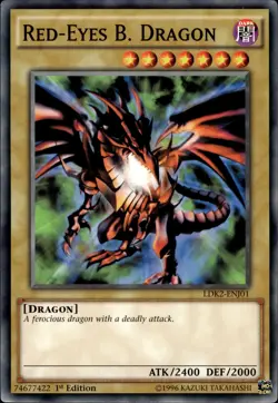 Red-Eyes B. Dragon - 1st Edition LDK2-ENJ01 - NM - YuGiOh - Image 1
