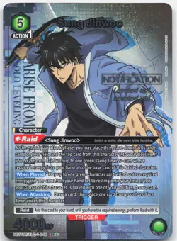 Sung Jinwoo (048) (SR*) SLG-1-048 SR* Solo Leveling Union Arena Near Mint - Image 1