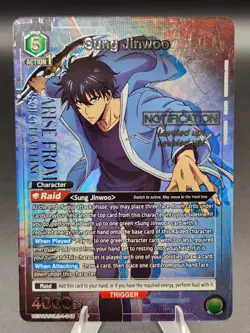 Union Arena Solo Leveling Sung Jinwoo SR* Alt Art UE17BT/SLG-1-048 Foil Eng NM - Image 1