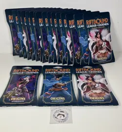 Riftbound League of Legends Origins TCG Card 14 Cards Sleeved Booster Blister - Image 1