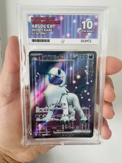 Ace 10 Absol ex 126/108 SR Graded Japanese Secret Rare Pokemon Card Black Flame - Image 1