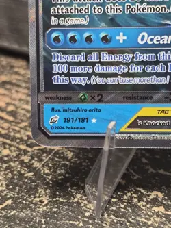 Magikarp & Wailord GX Tag team Textured hollo Custom fan art card - Image 4