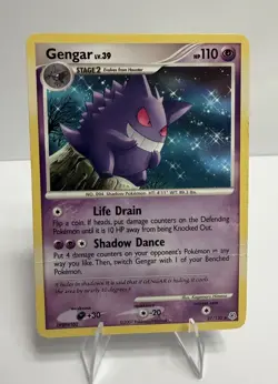 2007 Pokemon Gengar Diamond & Pearl Rare Card 27/130 MP - Image 1