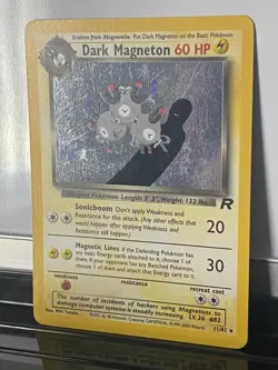 Dark Magneton - 11/82 - Pokemon Team Rocket Unlimited Holo Rare Card WOTC - MP - Image 4