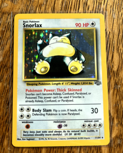 Snorlax 11/64 Jungle Holo Pokemon TCG Card - Image 1