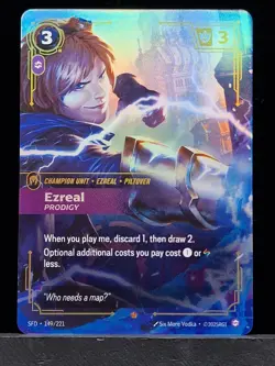 Ezreal Prodigy SFD-149/221 Epic Riftbound Spiritforged TCG Card Eng Near Mint - Image 1