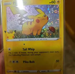 Pokemon 25th Anniversary Pikachu General Mills Cereal Card see description - Image 1