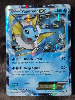 Pokemon Vaporeon EX TCG Card 24/83 Generations Near Mint NM - Image 1