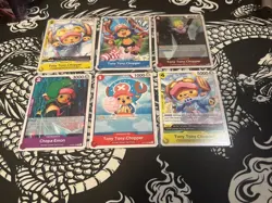 Tony Tony Chopper Card Lot Of 6 One Piece TCG English - Image 1