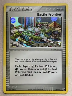 Pokemon Card - Battle Frontier - Stamped Reverse Holo (75/106) ex Emerald *LP* - Image 1
