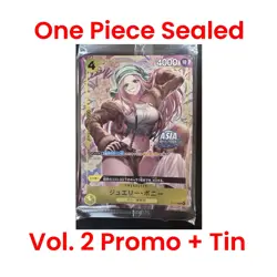 JAP One Piece Tin Vol 2 - Bonney P-113 Pink Tin Asia Exclusive Sealed Card Promo - Image 1