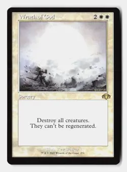 Wrath of God (Retro Frame) 279 Rare Dominaria Remastered Magic: The Gathering NM - Image 1