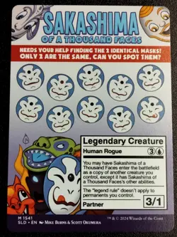 Wizards Sakashima of a Thousand Faces Secret Lair Mythic 2024 EN M1541 - Image 2