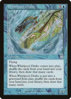 MTG Apocalypse --- WHIRLPOOL DRAKE --- Uncommon! NM! Magic the Gathering! - Image 3