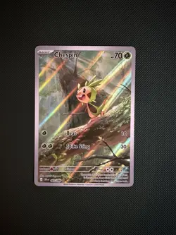 Pokemon TCG Chespin Illustration Rare Chaos Rising Near Mint 087/086 - Image 1