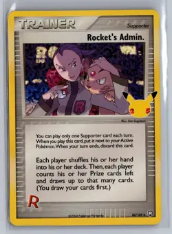 Rocket's Admin. 86/109 Celebrations: Classic Collection Pokemon NM - Image 1