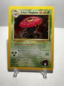 Erika’s Vileplume Holo Rare 5/132 - Pokemon - Unlimited Gym Heroes NM / LP - Image 1