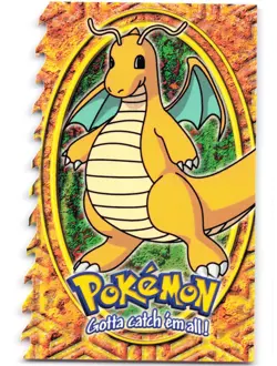 1999 Topps Pokemon the First Movie Dragonite E12 of 12 Die-Cut LP - Image 1
