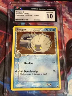 SHELGON 38/101 EX DRAGON FRONTIERS Pokemon 2006 TCG CGC GEM MINT 10 - Image 1