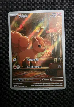 VULPIX 2025 POKEMON MEGA EVOLUTION 138/132 SPECIAL ILLUSTRATION RARE NM - Image 1