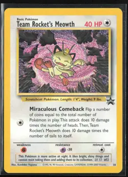 Team Rocket's Meowth 2000 Pokemon #18 - Image 1