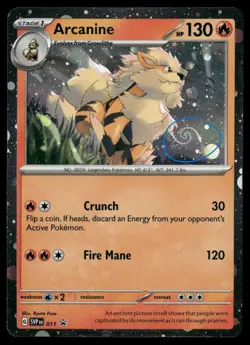 Arcanine 011 Holo Promo Scarlet & Violet Promo Pokemon NM/M *SWIRL* - Image 1