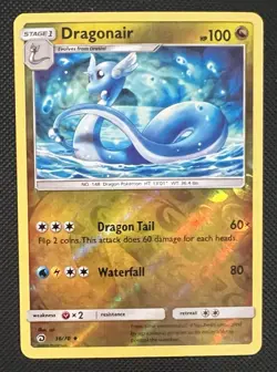 2018 Pokemon Dragonair 36/70 Dragon Majesty Reverse Holo NM - Image 1