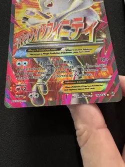 Pokemon M Mewtwo EX Full Art 160/162 BREAKthrough Ultra Rare Holo 018💎NM LP +💎 - Image 2