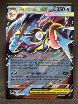 Mega Greninja ex 22/86 Double Rare Pokemon Chaos Rising NM - Image 1