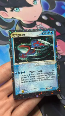 2x Swirl Kyogre ex Holo Black Star Promo 001 2003 Pokemon E Series English LP - Image 1