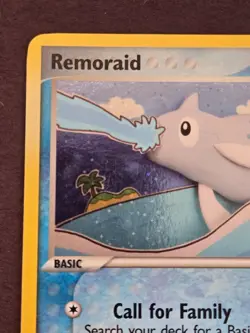 Remoraid 71/115 Unseen Forces Reverse Holo Misalignment Error Pokemon 2005 - Image 3