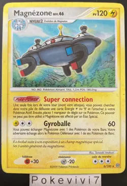 Carte Pokemon MAGNEZONE 6/100 HOLO Diamant et Perle D&P FR OCCASION - Image 1