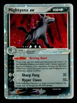 Pokemon TCG Mightyena ex Holo #101/110 Holon Phantoms - Image 1