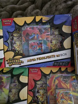 Pokemon TCG Ascended Heroes Mega ex Box Lot 5 Kits Meganium Feraligatr Emboar - Image 3