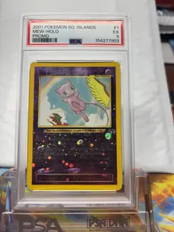 2001 Pokemon Southern Islands Mew Promo 1/18 Reverse Holo Foil Psa 5 - Image 1