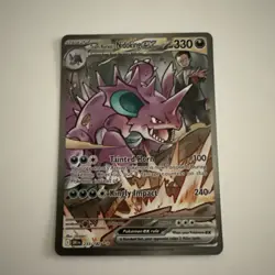 2025 Pokemon Destined Rivals Rocket's Nidoking Ex Special Illustration Rare #233 - Image 1