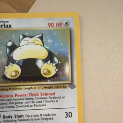 Pokemon Snorlax 11/64 Jungle Holo LP - Image 4