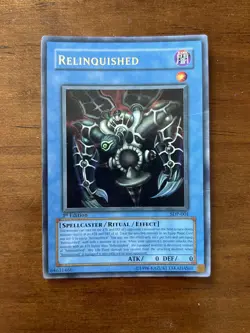 Yu-Gi-Oh! TCG | Relinquished SDP-001 1st Edition Ultra Rare Holo HP | Pegasus - Image 1