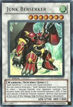 Yugioh! LP Junk Berserker - EXVC-EN037 - Ultra Rare - 1st Edition Lightly Played - Image 1