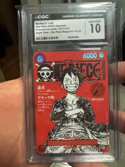 Monkey D. Luffy ST21-014 One Piece CCG Magazine Vol.20 Promo Super Rare CGC 10 - Image 1