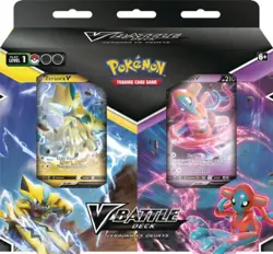 Pokemon TCG V Battle Deck Bundle Box Zeraora vs Deoxys Sealed Ships 10/14 - Image 1